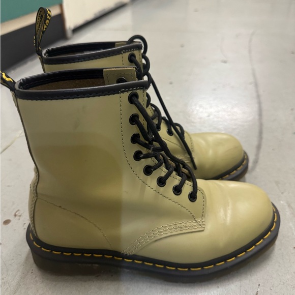 Women’s Avocado Green Doc Martens - Picture 1 of 12